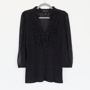 INC International Concepts - Black with Polka Dots